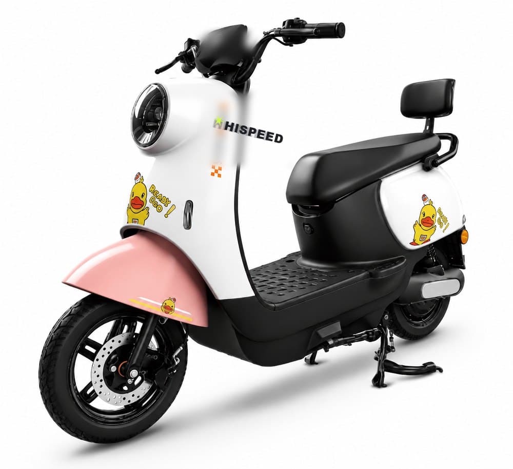HISPEED Urban C9 — Urbana, Scooter 800W com grafismos divertidos, controle remoto e retrovisores.